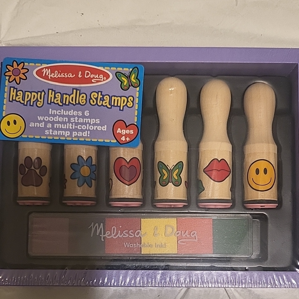 Melissa & Doug Purple and Red Learning Stamps Set